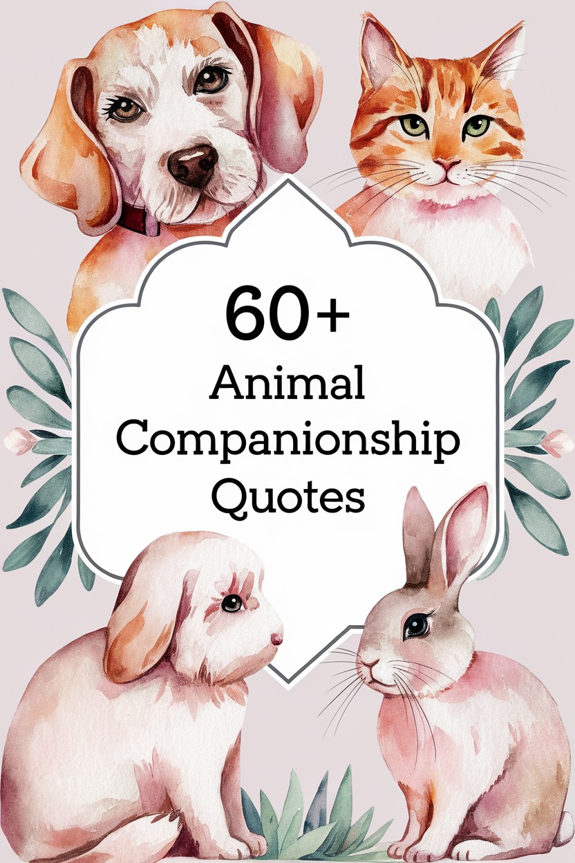 60+ Animal Companionship Quotes: Furry Friends for Well-being