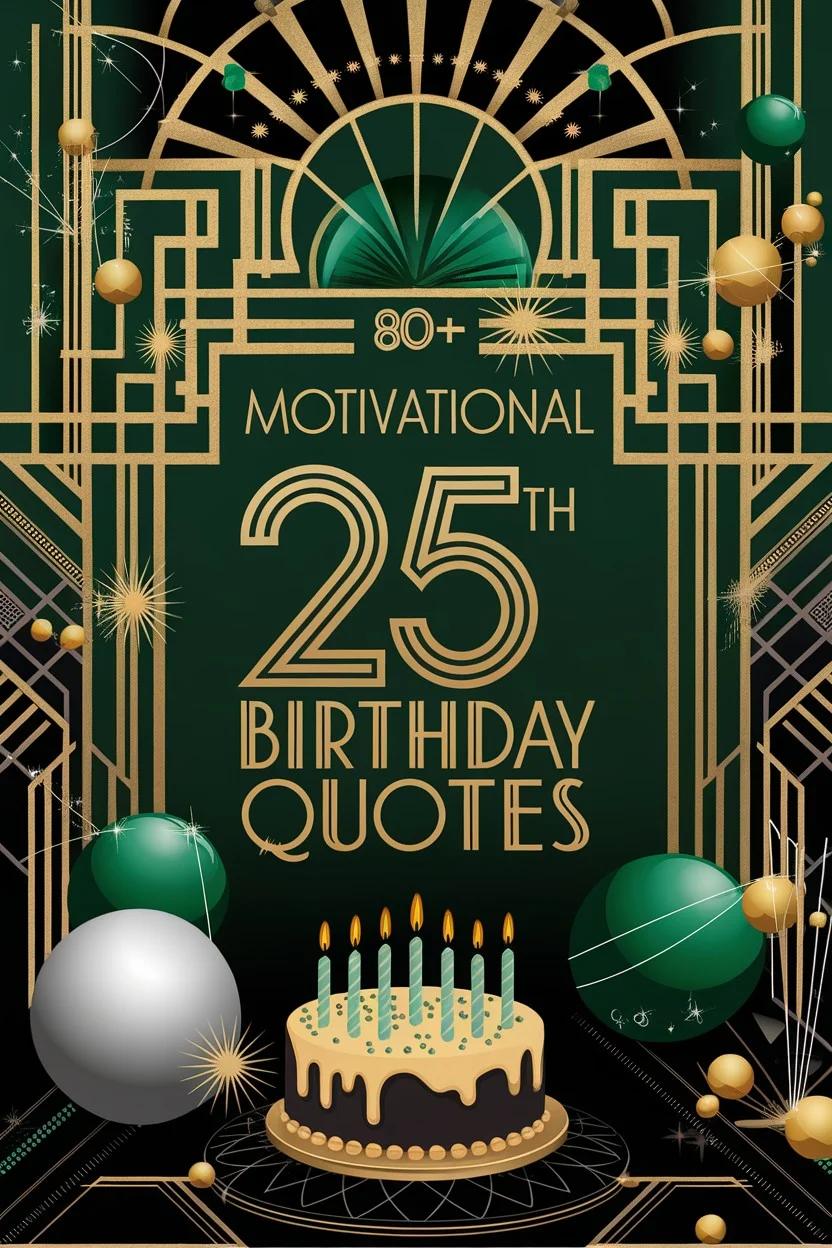 80+ Motivational 25th Birthday Quotes: Quarter-Century Milestones